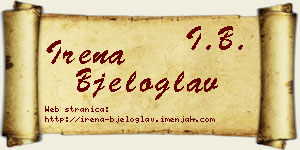 Irena Bjeloglav vizit kartica